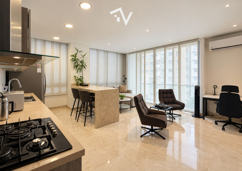 apartamento en arriendo 