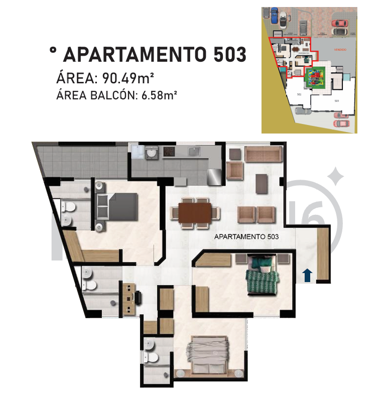 Apartamento EN VENTA EN ., código: 10266966 - 1